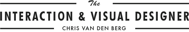 Chris van den Berg – Interaction & Visual Designer