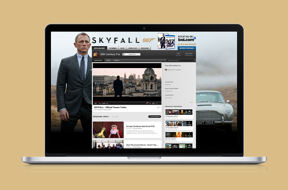 James Bond Skyfall - Youtube channel