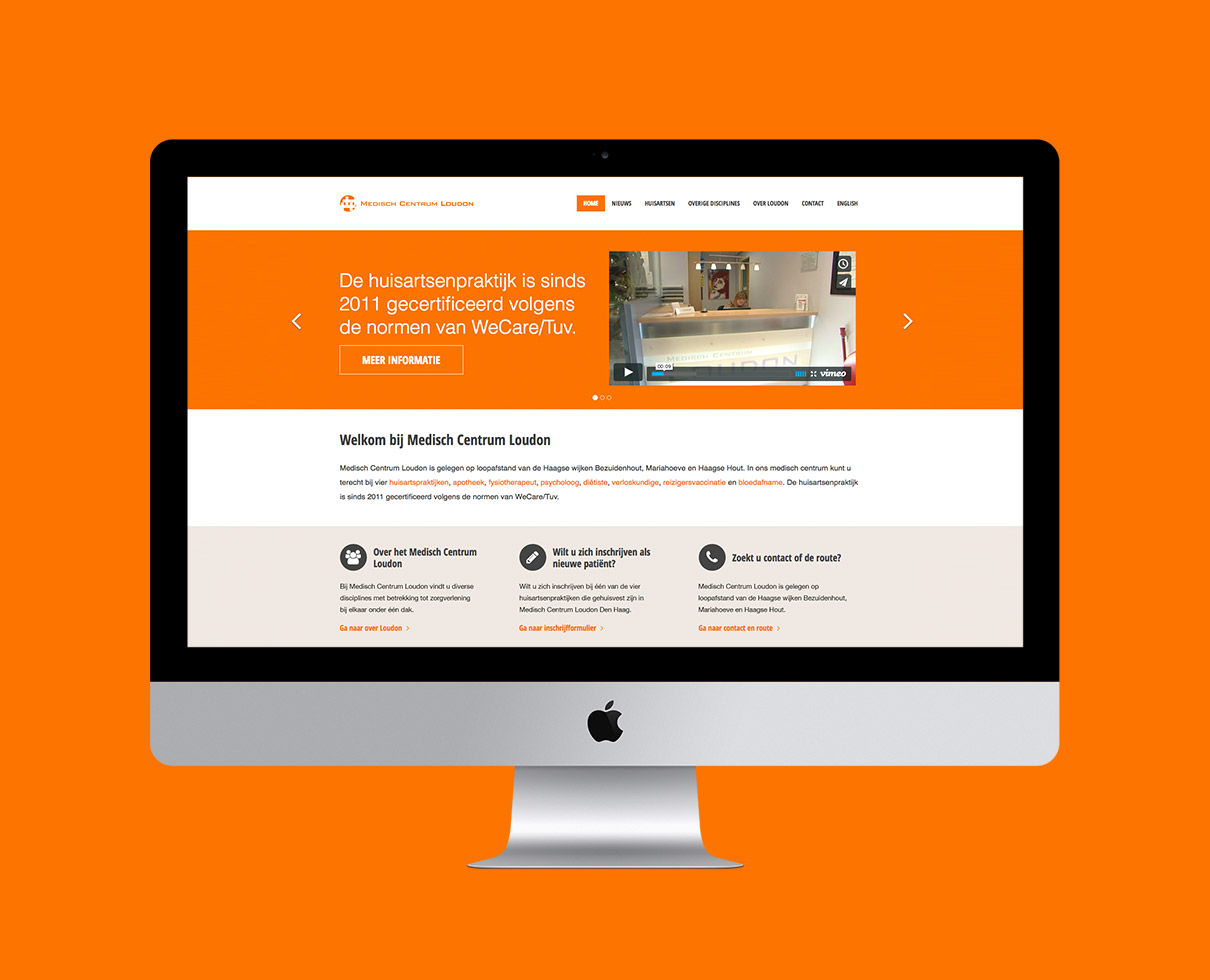 Medisch Centrum Loudon - homepage design