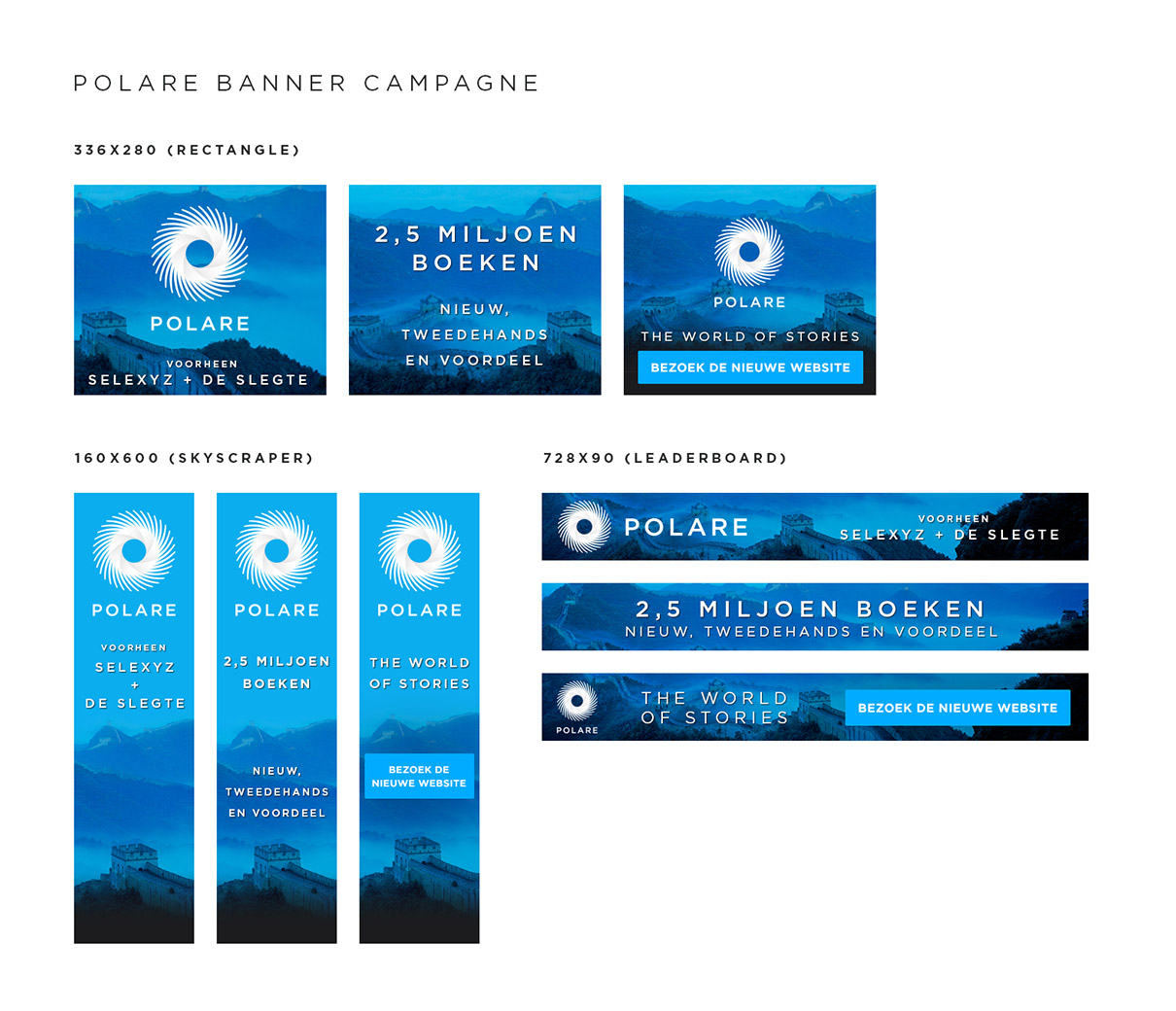 Polare - affiliate banner campagne - lancering nieuwe naam een website