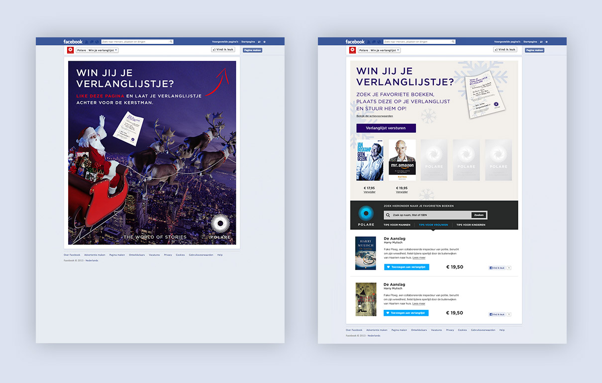 Polare - Facebook app / campagne - kerst