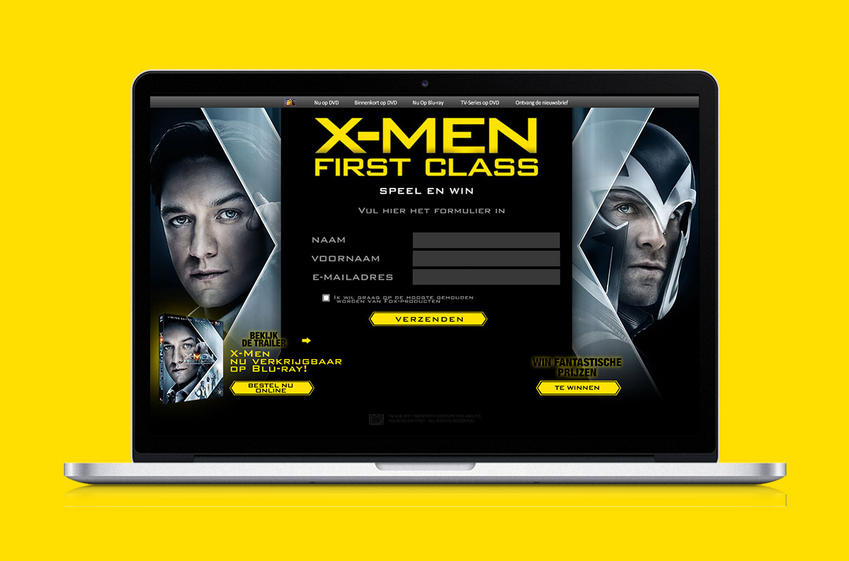 X-Men First Class - Campaign page